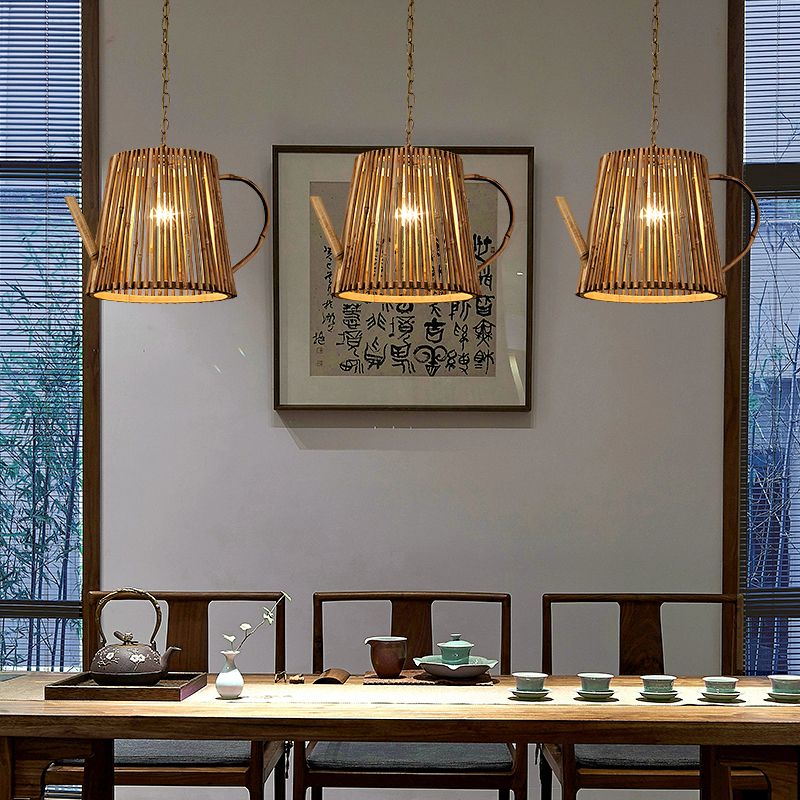 Tradition d'éclairage pendentif en thé