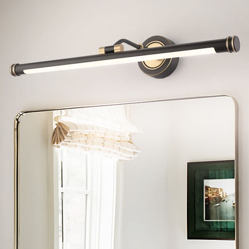 Modern Style Tube Vanity Wall Lights Metal 1 Light Vanity Mirror Lights