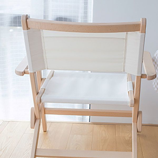 Solid Wood Modern Patio Arm Chair No Distressing Dining Armchair with Arm