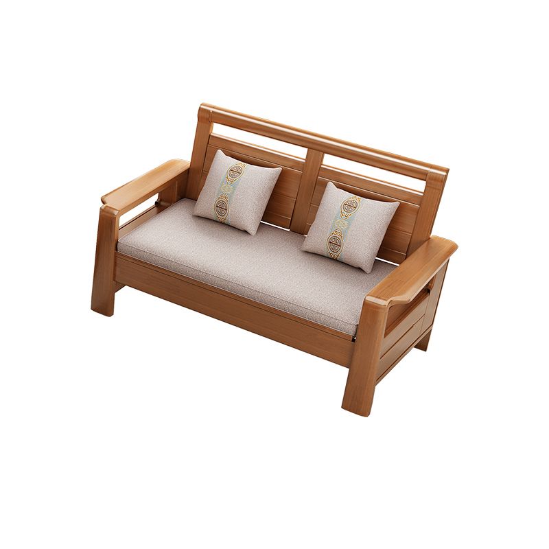 37"H Contemporary Sectional Sofa Fabric Sectional with Bostol Pillows