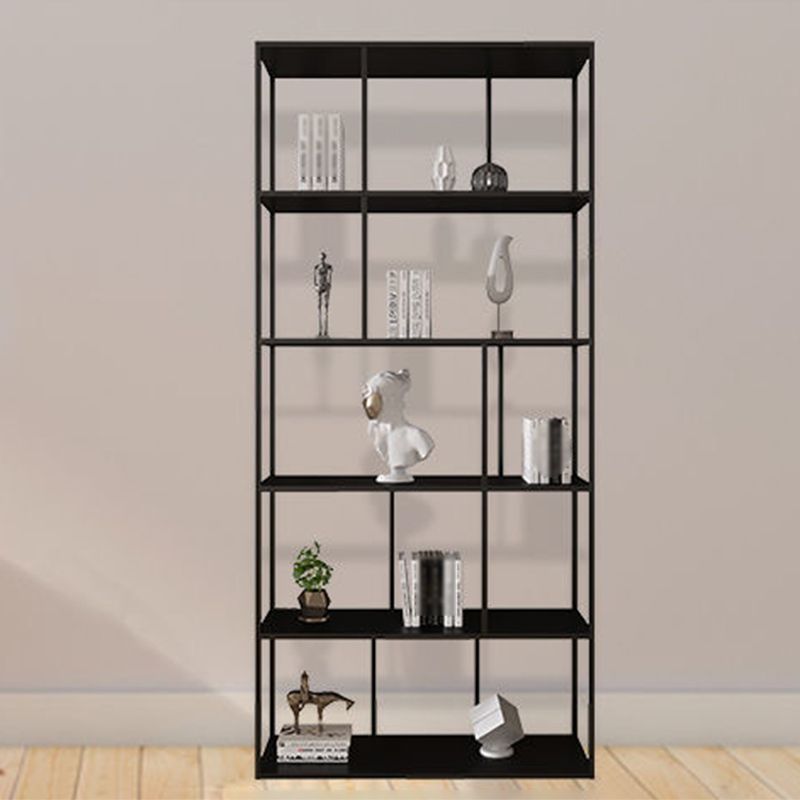 Modern Style Metal Bookshelf Open Shelf Bookcase for Study Room