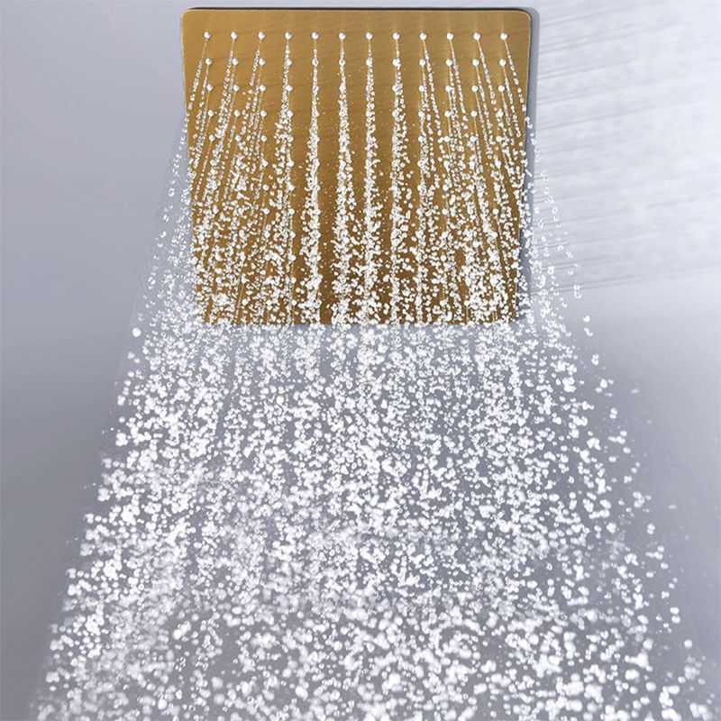 Modern Shower System Brass Temperature Control Fixed Shower Head Shower Combo