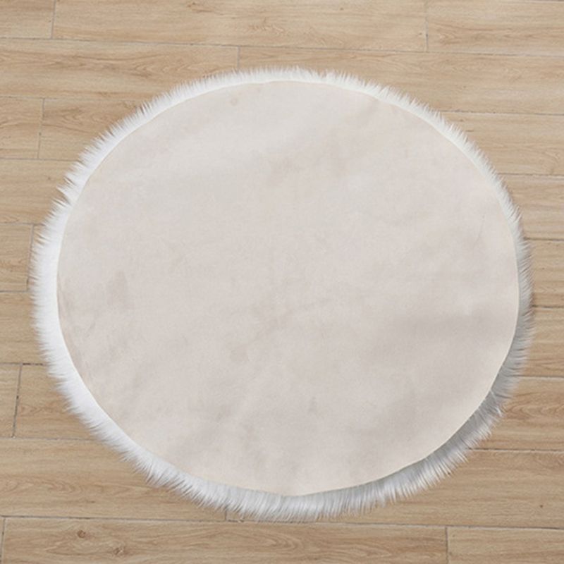 Irregular Flower Shape Rug Living Room Carpet Polyester Washable Area Rug