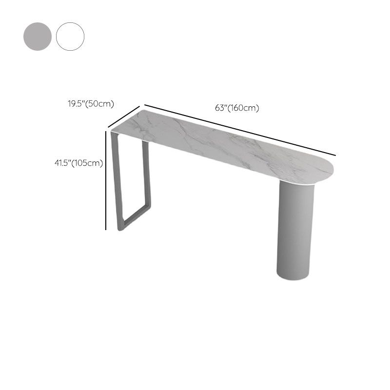 Modern Stone Bar Table Set 1/3/5 Pieces Counter Table with Backless Stools