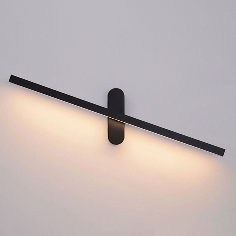 Modern Metal Wall Light Straight Rotatable 1 Light Wall Sconce for Bedroom
