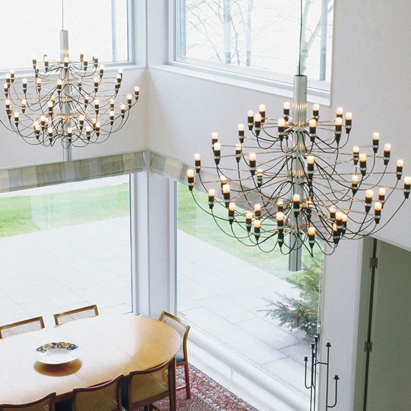 Sputnik Chandelier Industrial Style Multi Light Pendant for Living Room