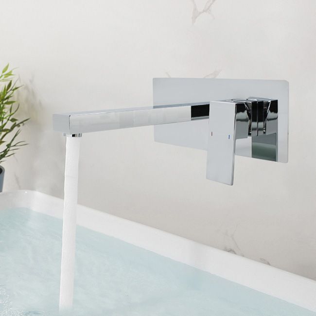 Contemporary Bathtub Faucet Wall Mounted Metal Bath Faucet Trim
