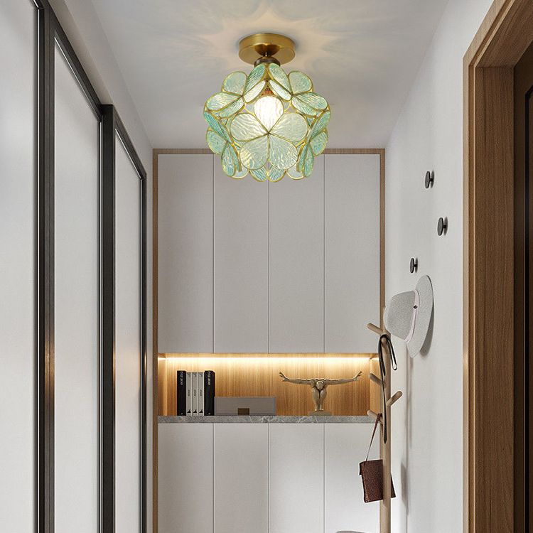 Modern Ceiling Light Creative Glass Flush Mount Light for Living Room