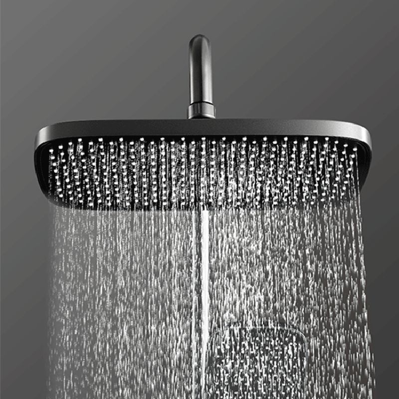 Contemporary Shower System Slide Bar Dual Shower Head Wall Mounted Shower Set