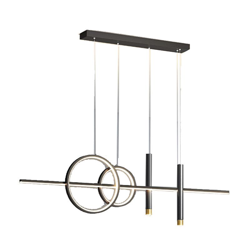 Modern Hanging Ceiling Light 5 Light Island Ceiling Light for Living Room