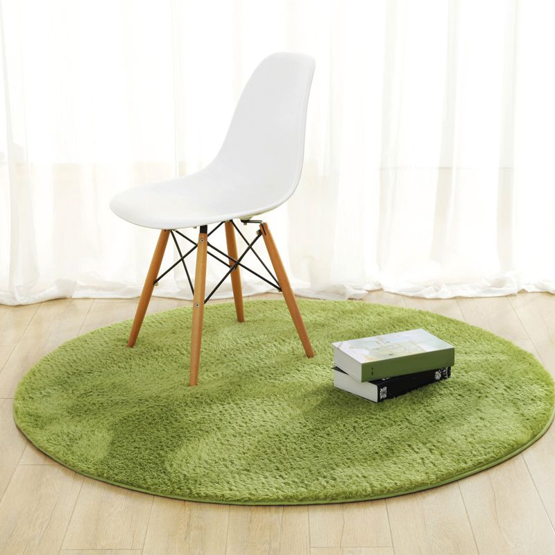 Multi Colored Minimalist Rug Polypropylene Plain Area Carpet Pet Friendly Machine Washable Rug for Room