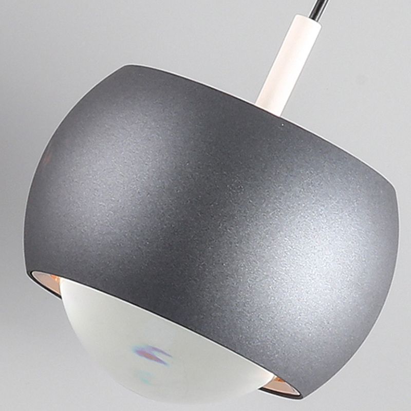 Metal Round Shape Hanging Light Modern Style 1 Light Hanging Light Mount Fixtures