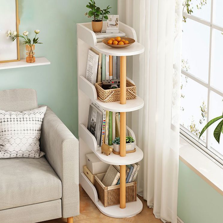 Home Standard Bookcase Modern Wooden Bookshelf with Rectangle Shelves