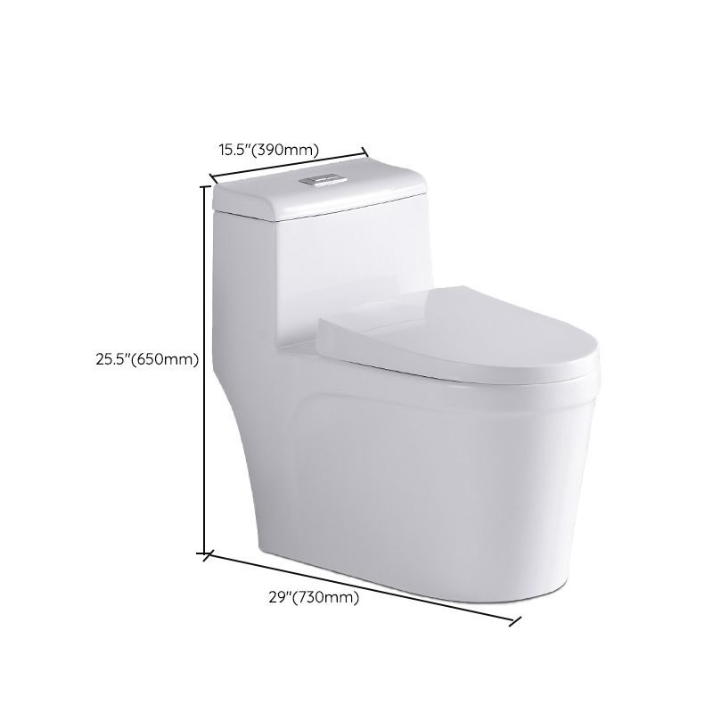 Traditional Ceramic Flush Toilet Seat Included Urine Toilet for Bathroom
