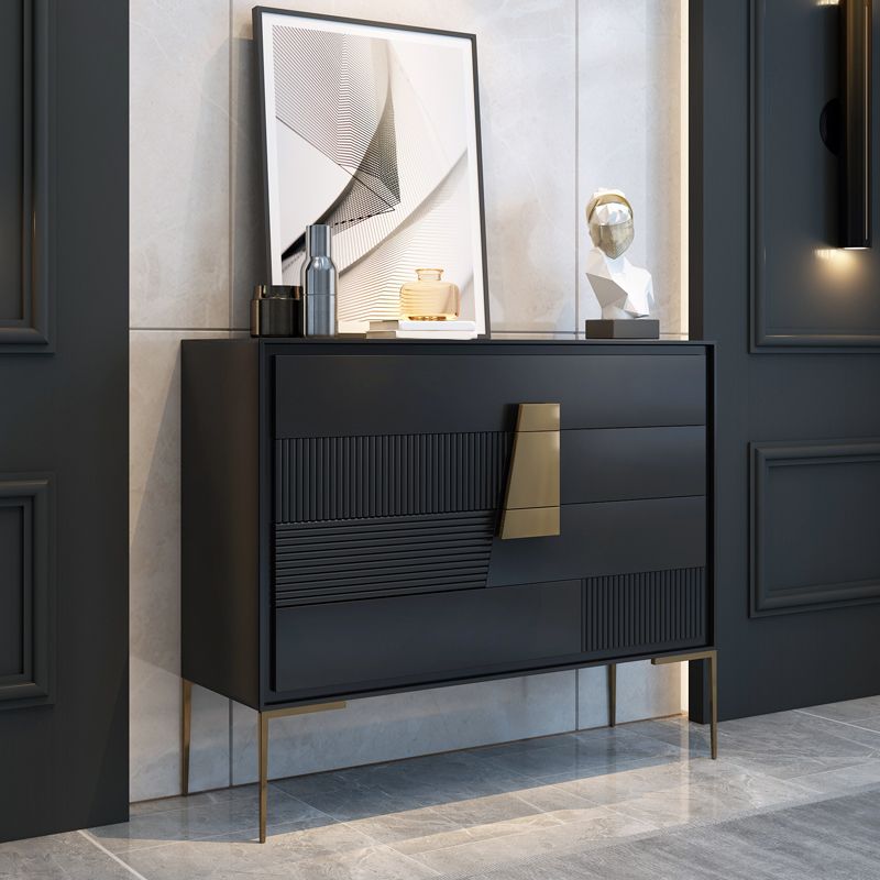 Contemporary Storage Chest Stone Dresser with 4/5 Drawers , 15.6 Inch Width