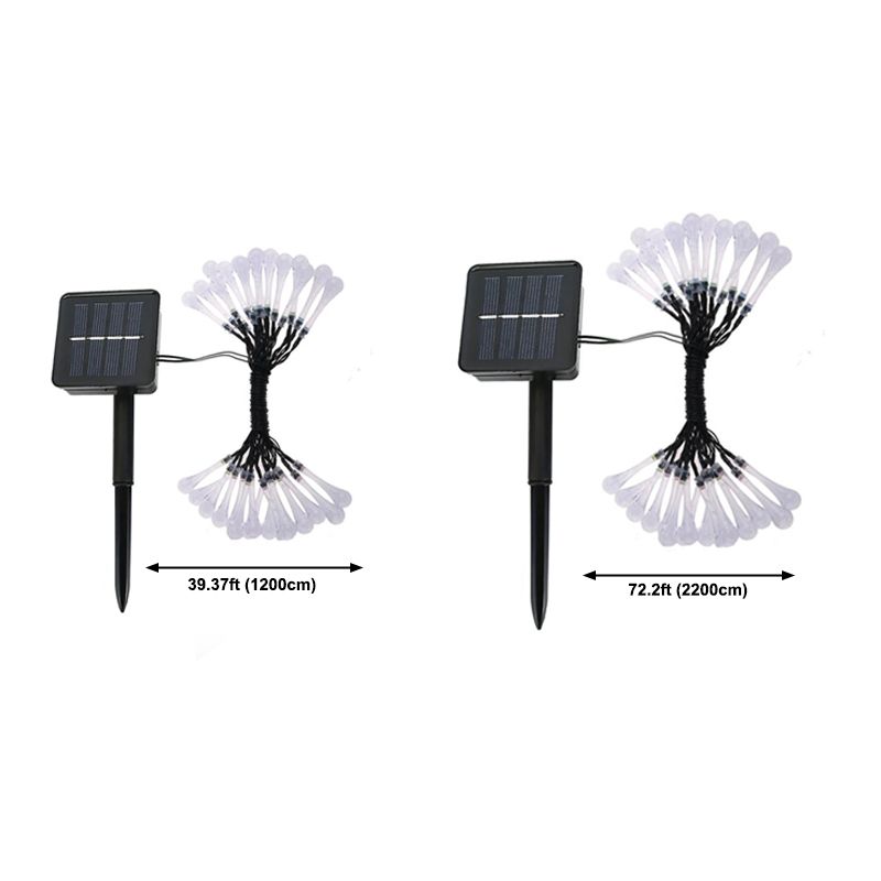 Solar Power LED Decorative Lamp in Modern Creative Style Plastic Teardrop String Lights
