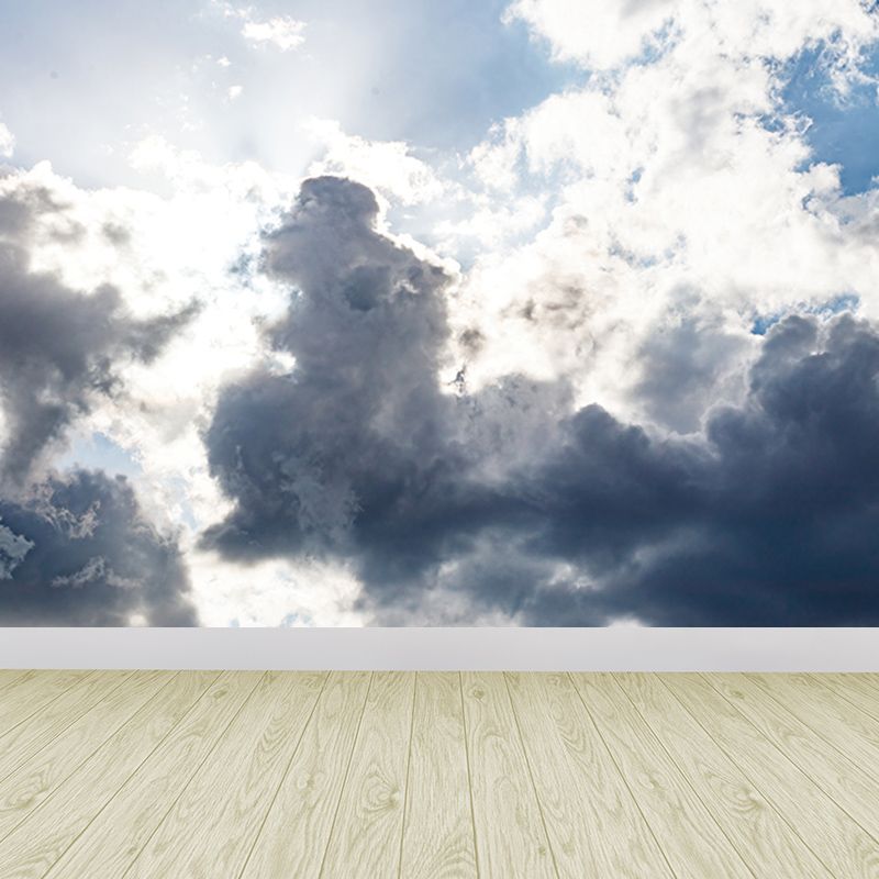 Sky View Mural Modern Stain Resistant Wall Art for Sitting Room, Made to Measure