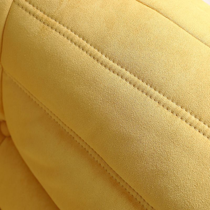 40" Wide Contemporary Sofa Leather Tufted Armless Stationary Seating