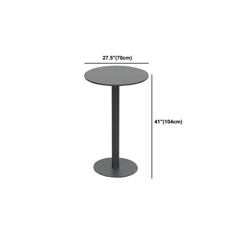 Rectangle/Round Bar Height Table Fixed Bistro Bar Table for Outdoor
