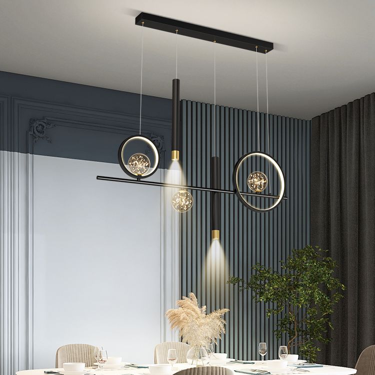 Modern Kitchen Pendant Lights Linear Chandelier Island Lighting Fixtures