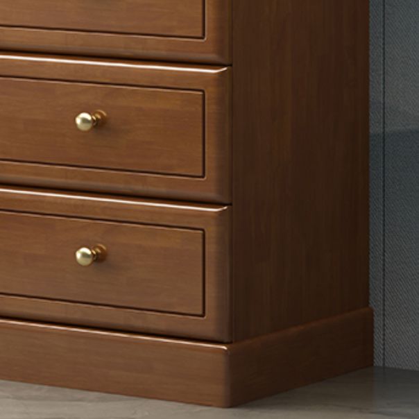Contemporary Accent Cabinet with 1 Door and Drawers in Rubberwood