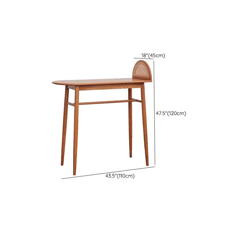 Modern Solid Wood Bar Dining Table Ellipse Bar Table for Kitchen