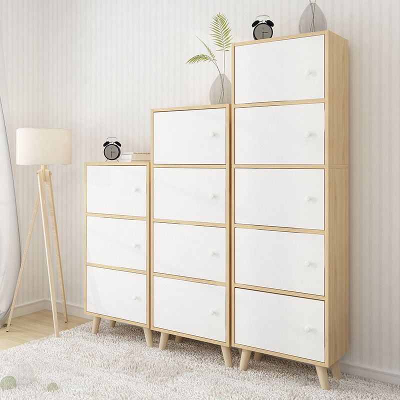 Standard Artificial Wood Bookshelf Modern 9" Wide Closed Back Bookcase