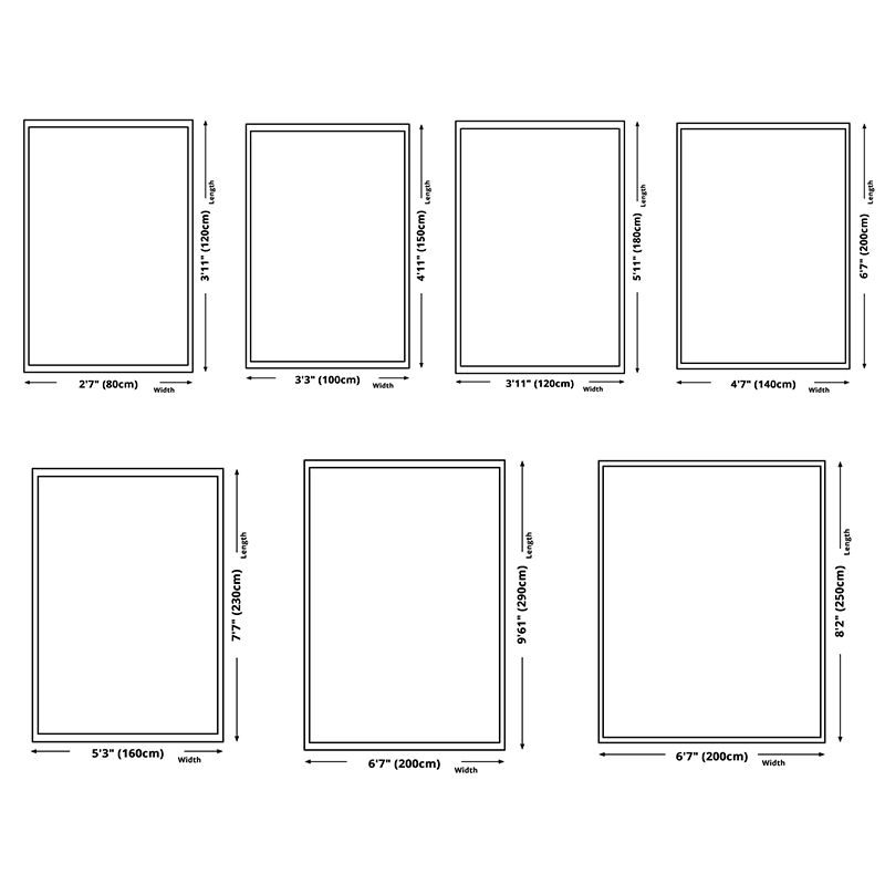 White Tone Victorian Area Carpet Polyester Floral Printed Indoor Rug Anti-Slip Backing Carpet for Living Room