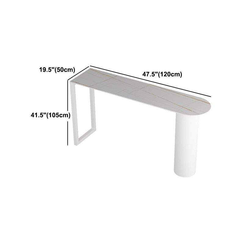 Modern 1/2/3/5 Pieces Bar Table Set Rectangle Stone Bar Table with High Stools