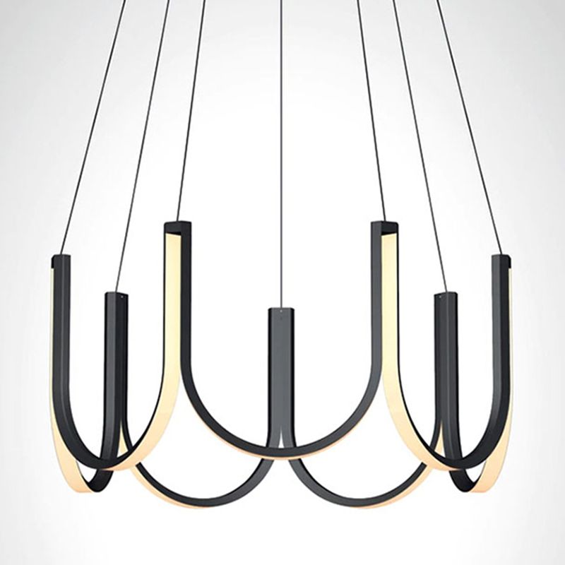 Modern Minimalism Style LED Pendant Chandelier Light Aluminum Chandelier