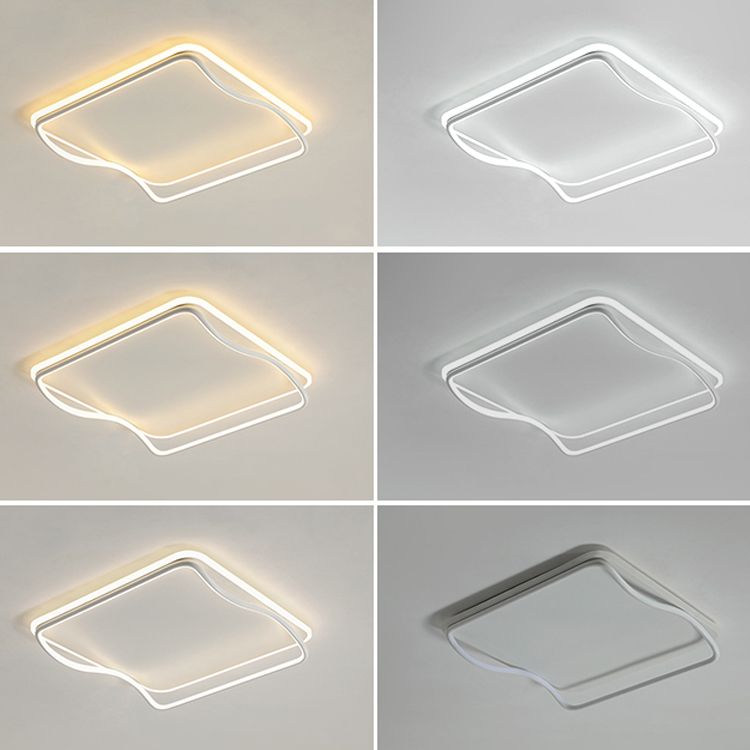 Plafonniers modernes avec abat-jour en silicone Plafonnier LED encastré