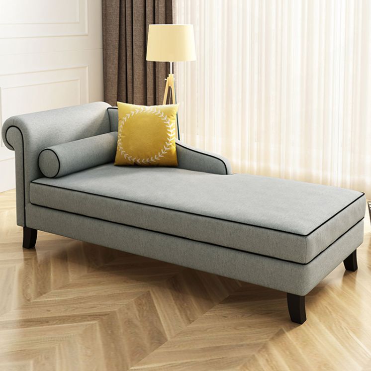 Modern Style Upholstered Chaise Living Room Round Arms Chaise