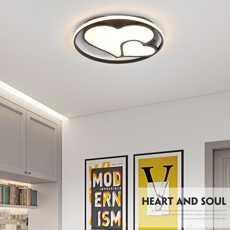 Accesorio de iluminación Led moderno, accesorio de iluminación empotrado, pantalla de acrílico y metal para dormitorio