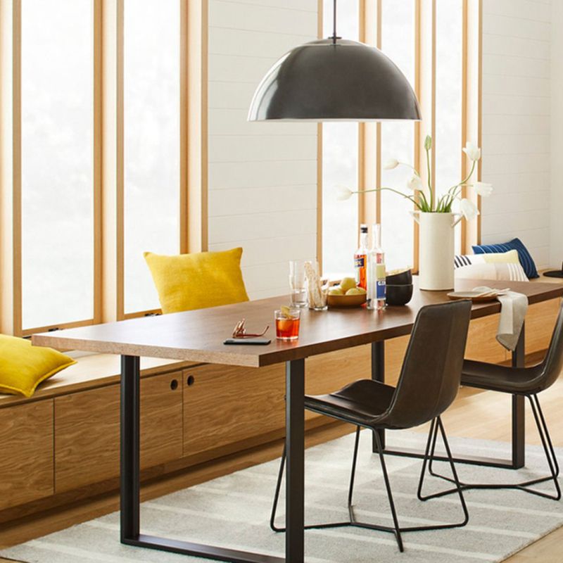 Macaron Domed Pendant Lamp Metal 1 Bulb Dining Room Suspension Light with Vent Design