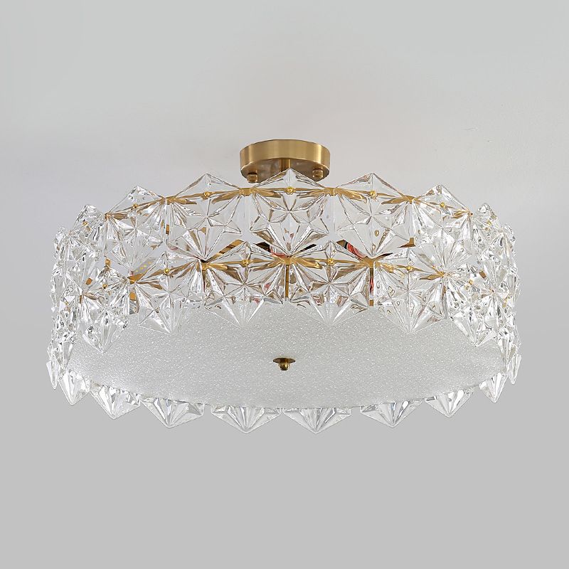 Contemporary Ceiling Light Creative Glass Flush Mount Light Fixture for Bedroom