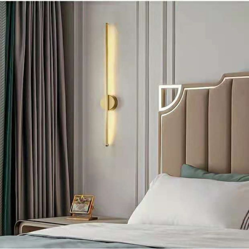 Metal Linear Wall Sconces Contemporary Style 1 Light Wall Light Fixture
