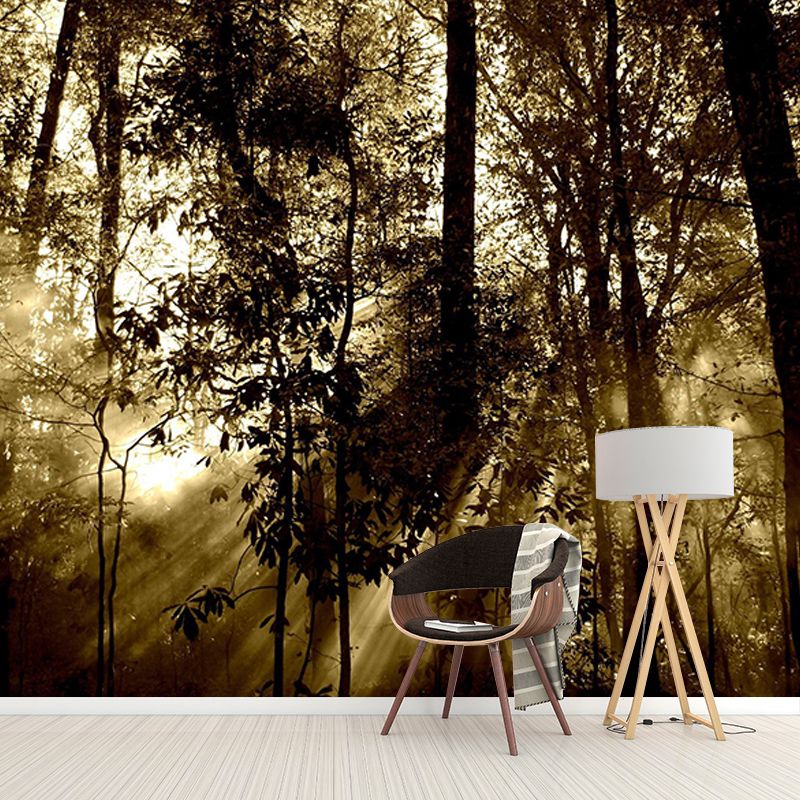 Forest Mildew Resistant Mural Wallpaper Sleeping Room Wall Mural