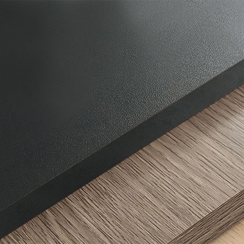 Modern Grey Standard Bed with Rectangular Headboard and Legs