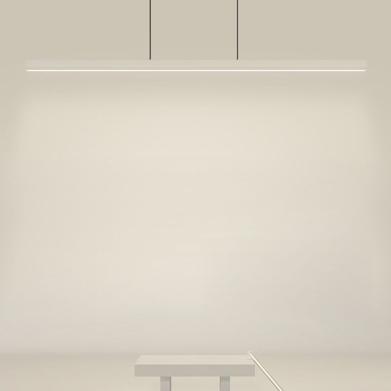 Colgante de isla LED de metal nórdico de la isla de 47.5 "de ancho de ancho de ancho para sala de estar para sala de estar