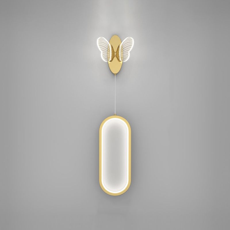 Éclairage mural en métal de forme géométrique