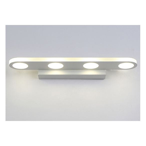 Miroir de vanité moderne nordique Lumière ovale de forme de salle de bain Vanité Lumière au-dessus du miroir