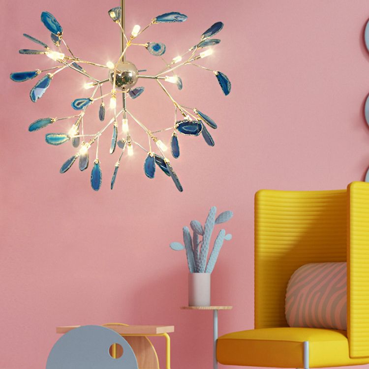 Fireflies Camera da letto Lampaggio dell'illuminazione Metal Minimalist Style Pendente lampadario