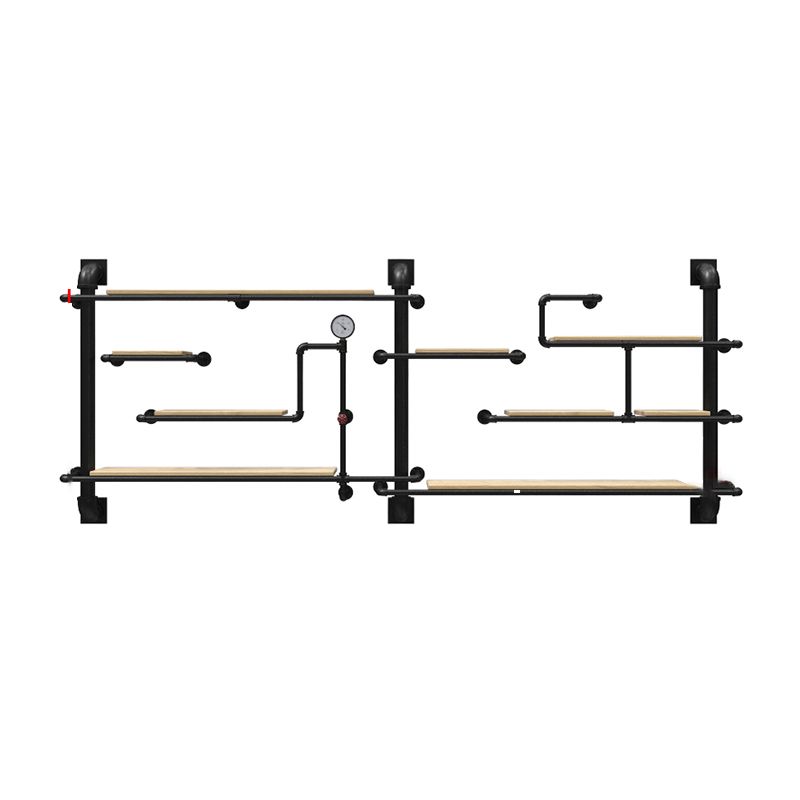 Metall schwimmende Bücherregal Industriestil Wandmontage geschlossenes Rückenregal