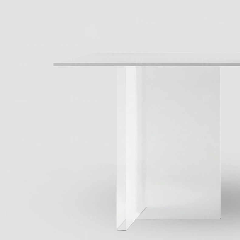 Contemporary 1/2/7 Pieces Furniture Acrylic Dining Room Table with Chairs for Kitchen