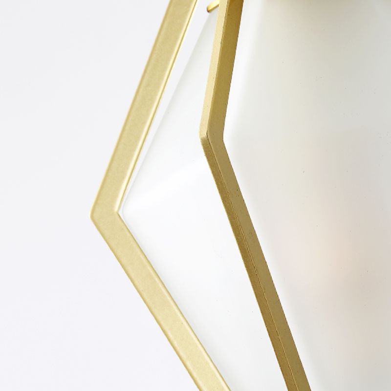 Pendoir en verre post-moderne Lumière de coucher de chevet à 1 lumière