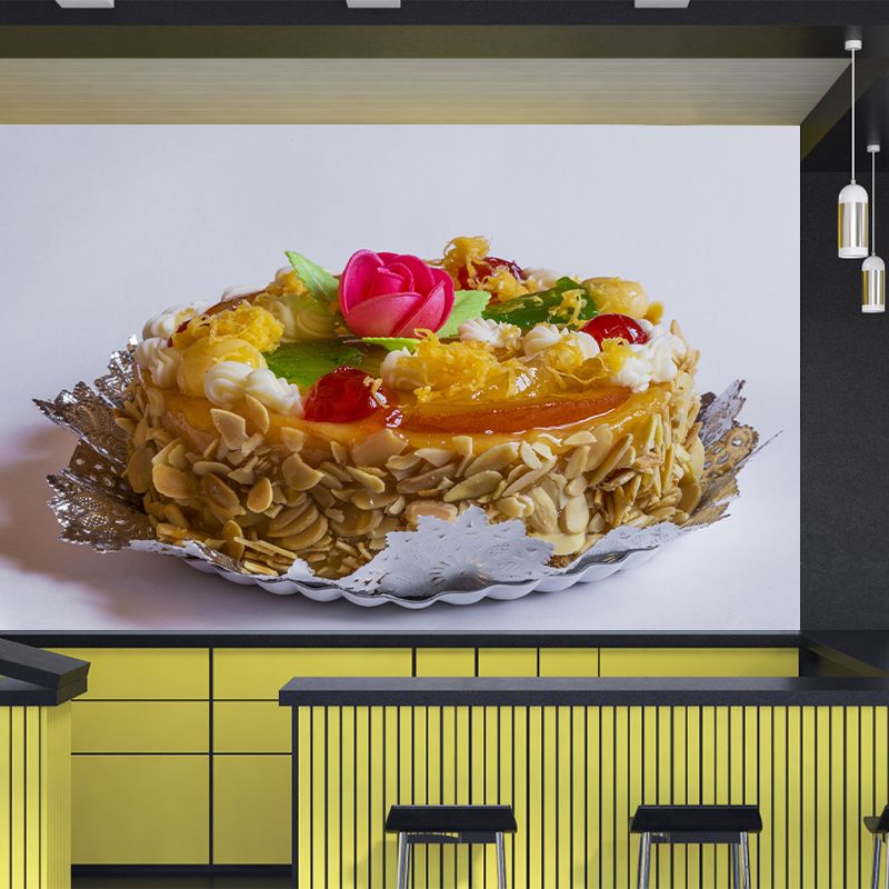 Customized Photography Cake Dessert Mural Wallpaper Commerce Shop Decoration