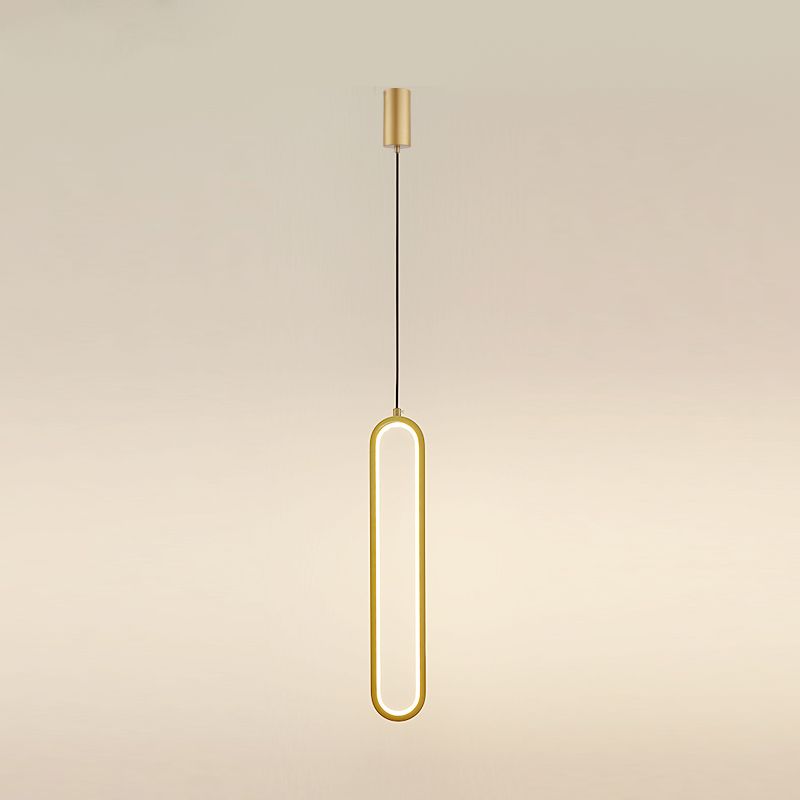 Éclairage de suspension de style moderne linéaire minimaliste Éclairage suspendu pour le salon