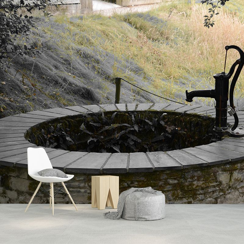 Photography Horizontal Well Mural Wallpaper Rural Wall Decor Bedroom Wall Murals