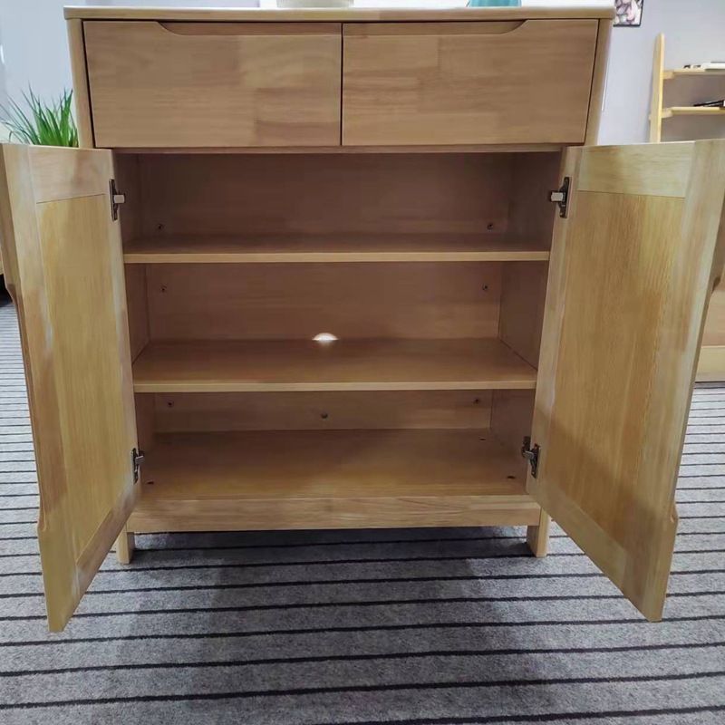 36.22" Tall Wood Rectangular Accent Chest 2 - Drawer and 2 - Door Accent Chest