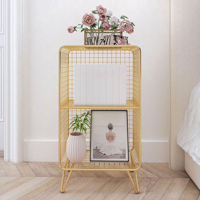 Modern Style Bookcase Standard Closed Back Metal Bookshelf for Home